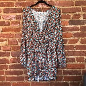 Velvet Torch | Floral romper